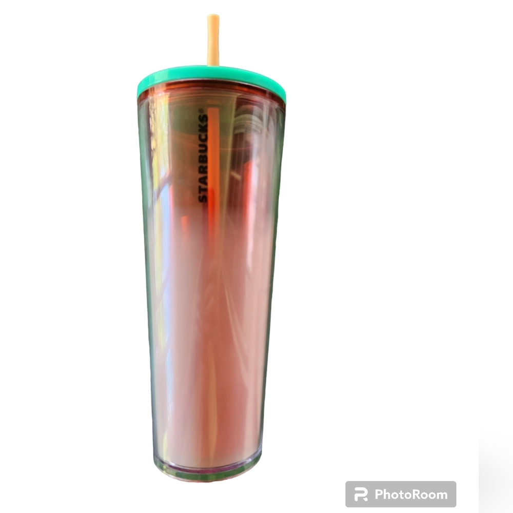 Starbucks 24oz Ombre Strawberries and Cream Tumber Released 2020 Strawberry Red